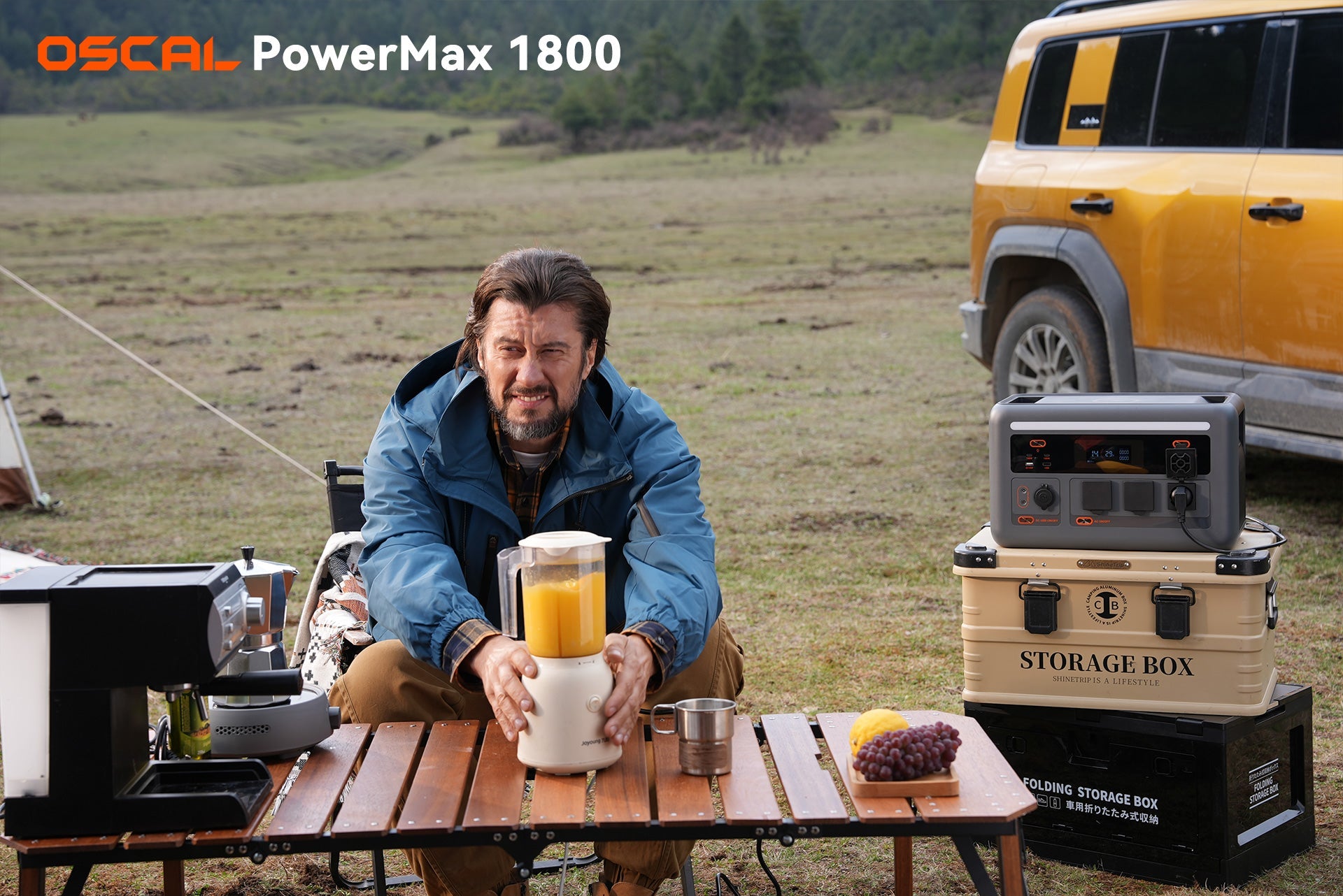 OSCAL PowerMax 1800 SE Expandable Portable Power Station 1872Wh LiFePO4 Solar Generator