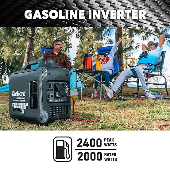 2400W Gasoline Powered Inverter Generator with CO Alert & Parallel Capability