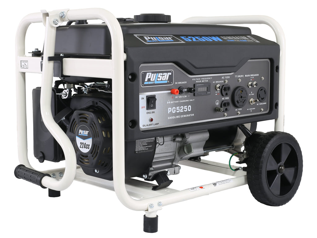 Pulsar PG5250 5250 Peak Watt Gas-Powered Portable Generator, 4250 Running Watts