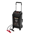 Cargador de baterías con ruedas VIKING de 250 amperios y 6/12 V, arrancador de motor y probador de alternador.