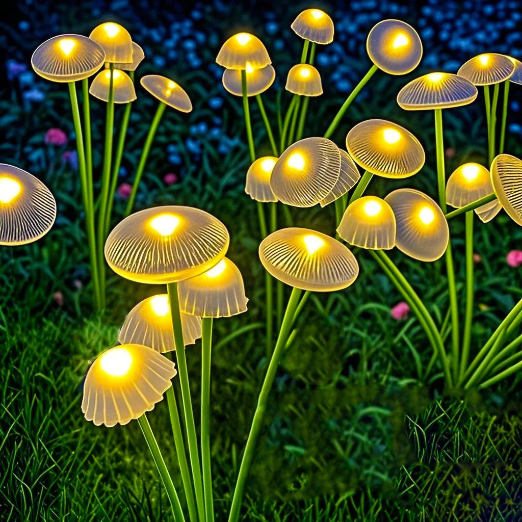Solar Mushroom Garden Lights Dual Mode for Garden Ambiance